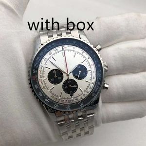 U1 Watch Men 's Quartz 배터리 시계 고무 스테인리스 스틸 클래식 스트랩 시계 46mm 빛나는 사파이어 방수 Montre de Lux AAA 손목 시계