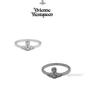 Ringdesigner ring för kvinna vivienenwestwoods lyxiga smycken viviane westwood kejsarinnan dowager xi floating diamant gratis liten saturnring kvinnlig personlig person