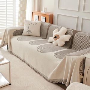 Koce Chenille Tassel Rzuć koc pełny cztery sezon bawełniana sofa sofa osłona kurzu przeciw szarpaniu