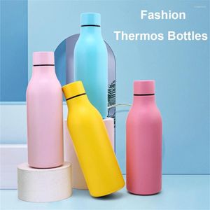 Water Bottles 550ml Fashion Insulated Stainless Steel Thermos Mug Sport Bottle Cold Vacuum Flask Coffee Cup