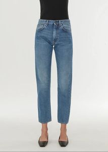 Kvinnliga jeans asymmetriskt klippt vintage rak niopoint jeans kvinna byxor 240201
