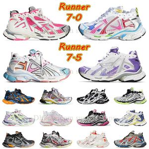 Track Runner 7.5 7 7.0 Designer-Schuhe damskie buty męskie duże rozmiar 12 Paris Runners 77.0 Platforma Trampki Triple S All Black and White Retro Brown Beige Trener