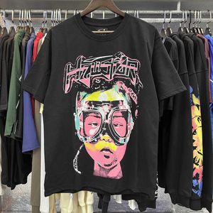 T-shirt Hellstar T-shirty męskie i damskie modne druk z krótkim rękawem z unikalnymi koszulkami Hip Hop w stylu wzoru YH7