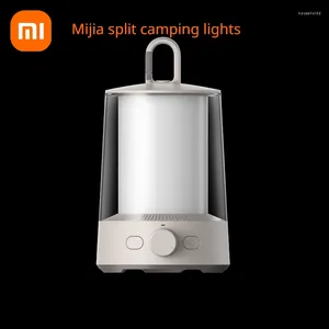 Bärbara lyktor Xiaomi Mijia campingljus laddningsbar tältlampa för separat dubbel design utomhusarbete med app