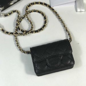 Designer bolsa de ombro corrente bolsa xadrez carteira dupla carta fivela sólida pele de carneiro mulheres luxo noite saco mini bolsa 240215