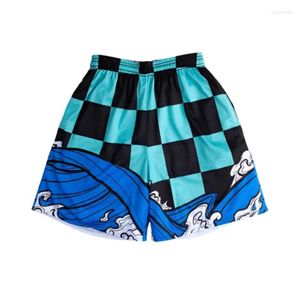 Shorts Shorts Anime Gym Men Streetwear 3D Stampa 3D Pantaloni corti sportivi a maglie a secco rapido per estate a fitness jogger allegare pantaloni