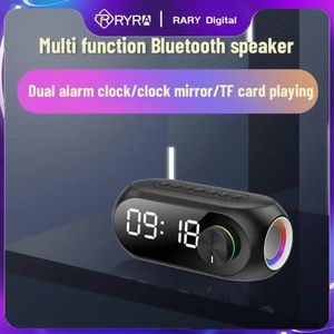 RYRA S8 Wireless Bluetooth Ser HD Led Display Multifunction Stereo Bass Sers Alarm Clock FM Radio TF Card Music Playback 240126