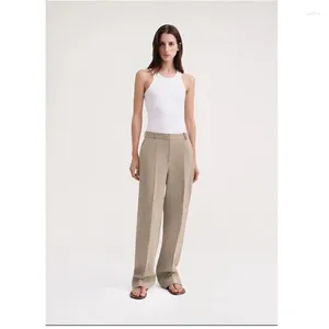 Pantaloni da donna 2024 ToT Inizio primavera Prodotto Lino Moda Slim Fit per donna