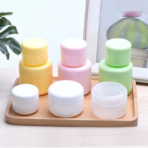 Storage Bottles 10pcs 10g Face Cream Refillable Plastic Make Up Jar Pot Travel Empty Bottle Lotion Cosmetic Container