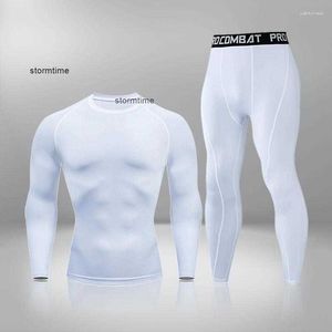 Męskie bieliznę termiczną zimowe mężczyźni ciepłe pierwszą warstwę Man Udrowear Set Compression Szybkie suszenie Druga skóra Long Johns Sport 2 zestawy