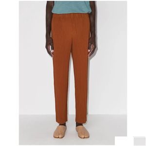 Pantaloni Lssey Pantaloni da uomo Miyake Tasca a pieghe Cargo staccabile Abiti firmati Business Casual Gamba dritta Street Style Sport Jogging 687