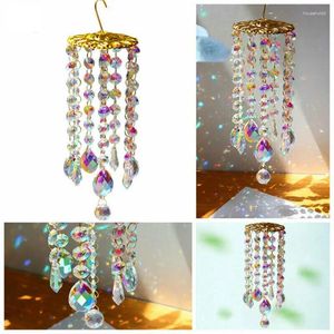 Dekorativa figurer Crystal Windchimes Hanging Drop Garden Window Wedding Curtain Chandelier Home Decor Wind Chime