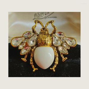 Broschen, Jugendstil-Stil, realistische Biene, Imker-Brosche, Anstecknadel, Vintage-inspirierter Schmuck