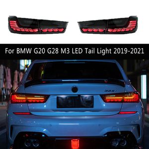 Auto Parts Taillight Assembly för BMW G20 G28 M3 325i 320i LED-bakljus 19-21 Broms Omvänd parkering Running Light Streamer Turn Signal