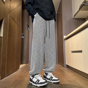 Herrbyxor Spring Men Sweatpants Twill avsmalnande byxor Male DrawString midja Fashion Long Joggers Man