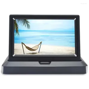 5-inch Foldable Car Display Monitor Visual Reverse Image HD Source