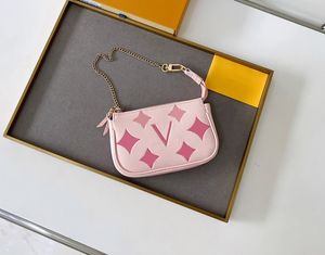 Modedesigner plånböcker lyx vid pool purses blommor bokstäver empreinte kvinnor korthållare damer mini pochette accessoires clutch väska med låda hög kvalitet