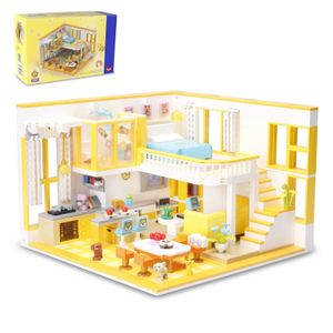 toylinx 1048pcs doggy house bulinde blocksクリエイティブな理想ビルディングブロック女の子や大人が友達と遊ぶためのギフト240131