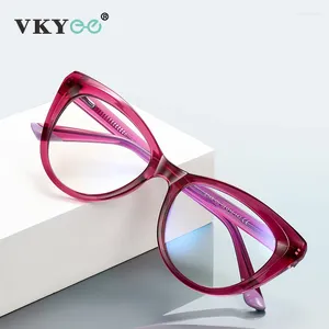 Solglasögon Vicky Women's Reading Glasses Simple Fashion Anti-Blue Light Optical Myopia Hyperopia Anpassningsbart recept PFD2149