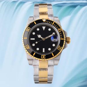 Moda nowy styl złoty wodoodporny, świecące luksusowe stalowe zegarek mechaniczny zegarek Vintage Man Watch Luksusowy sport dla mężczyzn Pudełko zegarek luksusowy