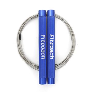 FitCoach Speed ​​Jump Rope Justerbart aluminium Hopp Rope för fitness Endurance Apportensity Training 240125