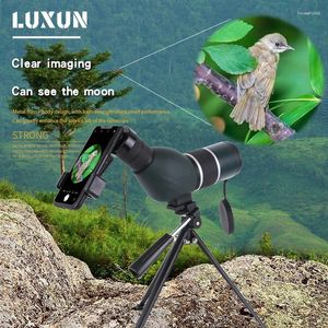 Telescope Luxun kraftfull zoom 12-36x50 Portabel reseomfång HD Birdwatch Hunting Monocular med Carrying Bag Stativ