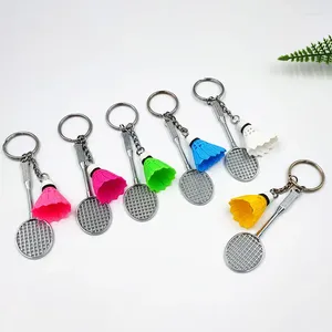 Keychains 30st Badminton Keychain Pendant Gift Keyring Mini Crafts Cartoon