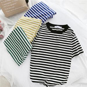 Women's T Shirts MRMT 2024 Brand Women Striped T-shirt Loose Student Mori Top Bottoming Shirt Woman Tops Tees For Female