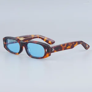 Sonnenbrille JACQUES JMM HULYA Männer Dicke Acetat Schildkröte Oval Brillen Original Qualität Juwel Luxus Gläser für Frauen
