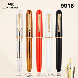 Jinhao 9016 Fountain Pen Acrylic Transparent Color Elegant Pens M/F/EF Extra Fine Nib Writing Office School Supplies Stationery 240123