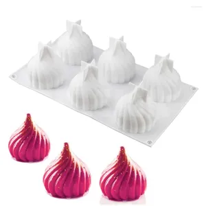 Moldes de cozimento 1 pcs 3d conto russo molde de silicone bolo decoração ferramentas de pastelaria para chocolate trufa mousse arte molde