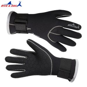 M Neoprene Diving Gloves High Quality for Swimming Keep Warm Equipment Brand Blue Dive Sail 240131