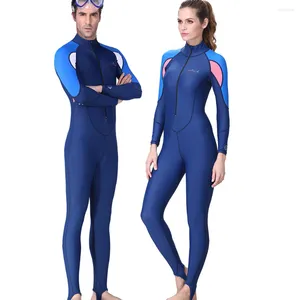 Damen-Badebekleidung DIVESAIL Tauch-Neoprenanzug UPF 50 Schnorcheln Surfen Badeanzug Lange Ärmel Schnell trocknend UV-Schutz Wassersport