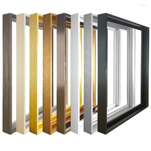 Quadros 8 cores grandes diy 40x60 60x80 ouro matel pintura quadro parede po lona impressão arte cartazes