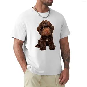 Polo da uomo Cockapoo Chocolate Puppy Dog Poodle Mix T-shirt Camicie T-shirt grafiche personalizzate da uomo