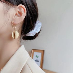 Baumelnde Ohrringe 2024 in mattgoldener Farbe für Frauen, Geschenk, mehrere runde Tropfen, geometrischer Mode-Statement-Schmuck