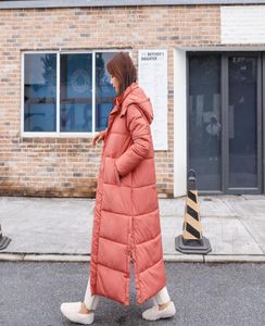 Parka Coat XLong Winter Jacket Women Fur Collar With Hooded Plus Size Female Warm 2010 winter Lady Overcoat Outwear Quilted2409395