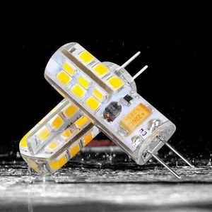 10 шт. G4 светодиодная лампа 5 Вт AC/DC12V/AC220V 3014SMD силиконовая лампа теплый белый/белый l угол 360 градусов светодиодный светильник