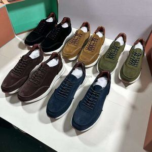 Роскошные повседневные мужские мужские обувь Flat Sports Shoes Lp Lp Walk Sneakers Brunello BC Loro Runner Shoes Mocassin большой Chaussure Schuhe Size 45 46