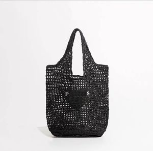 Ny sommarkvinnor Designerväska Straw Bag Beach Bag Fashion Mesh Hollow Woven For Straw Bag Apricot Summer Woven Bag Semesterväska Stor CA 4452