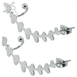 Ohrstecker, modisch, Oberohr-Stulpe-Piercing, romantisches Herz-Design, niedlicher Ohrring-Pin-Schmuck für Frauen, Geschenk