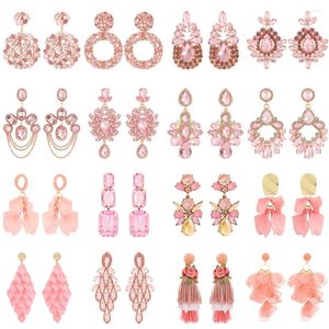 dangle earringsロマンチックなファッションピンクシリーズ