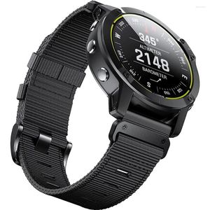 Uhrenarmbänder für Garmin Fenix 7X geflochtenes Nylonband 6 Pro Tactix 7 D2 Fenix5plusQuick Release NylonReplacement