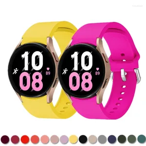 Watch Bands Strap For Samsung Galaxy 6 5 4 44mm 40mm/4 Classic 46mm 42mm Wristband 20mm Silicone Bracelet Pro 45mm Band