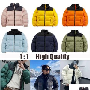 Mens Down Parkas Puffer Jaqueta Inverno Mulheres Com Capuz Carta Impressão Casal Roupas Windbreaker Grosso Casaco Atacado 2 Peças 5% Drop D OTJCC