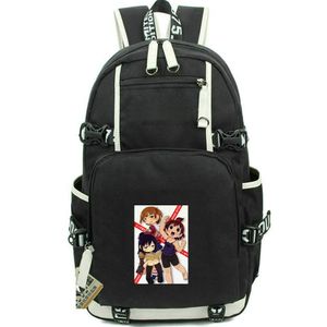 Mitsuha Marui backpack 3 Sister daypack Futaba school bag Cartoon Print rucksack Casual schoolbag Computer day pack