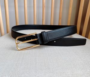 Cintura da uomo in pelle traforata nera Italia Cinture reversibili con fibbia dorata di lusso senza tempo Cintura da uomo alla moda