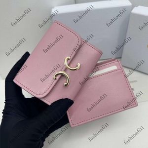 Fashion Women Short Wallets Black Designer Letters Print Luxury New Wallet Woman Coin Purse Card Bag Mini Leather Hasp Card Purse