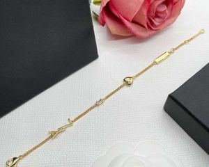 Bransoletka YSL Designer biżuteria dziewczynki Kobiet List Elegancka miłość 18k złota bransoletki urok mody Lady Party Have Sailormoon Van Gift 24 ySLss