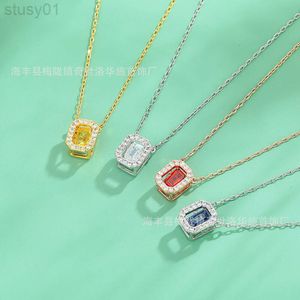 Colares de Swarovski Designer pendente Jóias Swarovskis O colar de doces do coração de Shijia Jumping é feito de elementos de cristal e da cadeia da clavícula